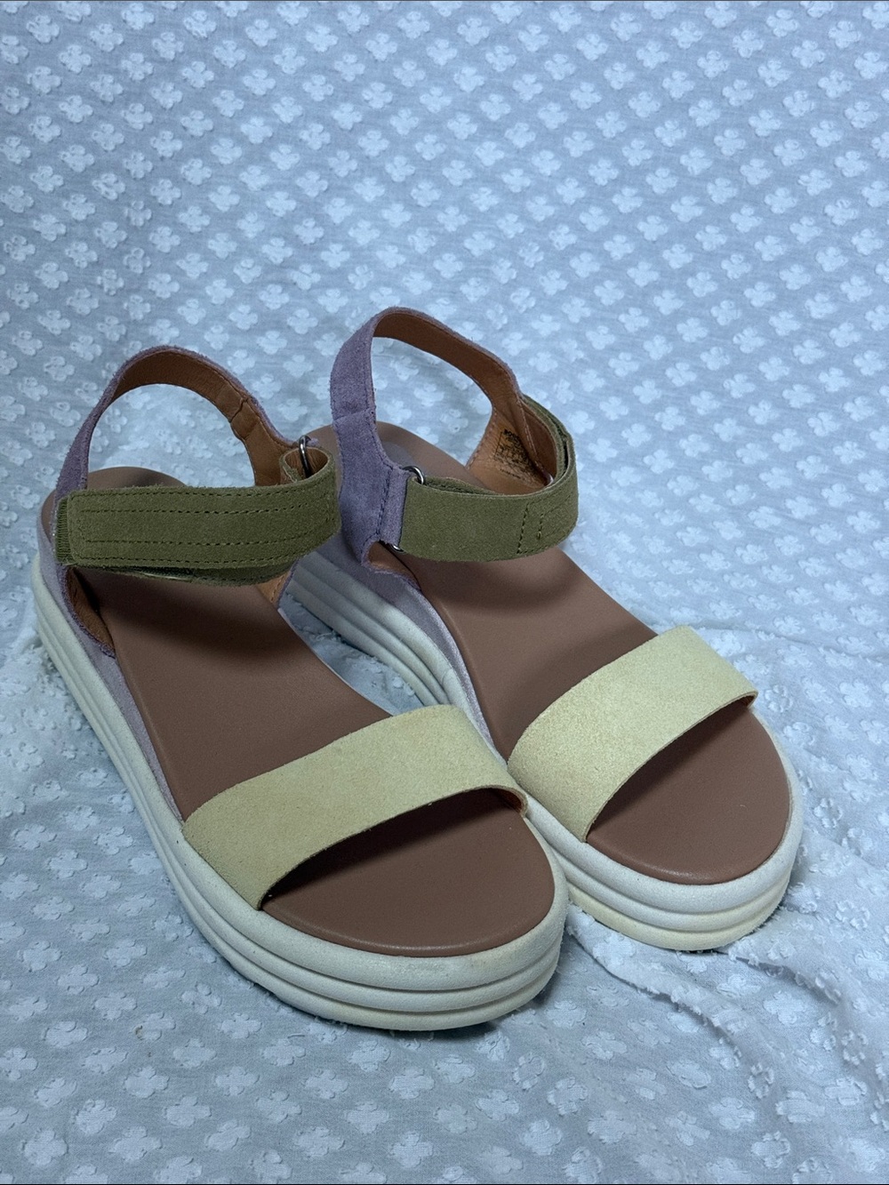 Sorel Cameron Platform color block sandals size 8